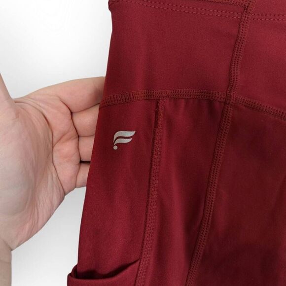 Fabletics Women's High Waisted Motion 365 Pocket 7/8 Legging Brick Red size Smal - Picture 7 of 9